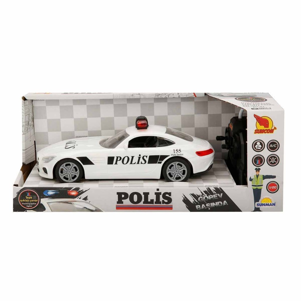 20357 Uzaktan Kumandalı Işıklı Polis Arabası 21 cm NessiWorld