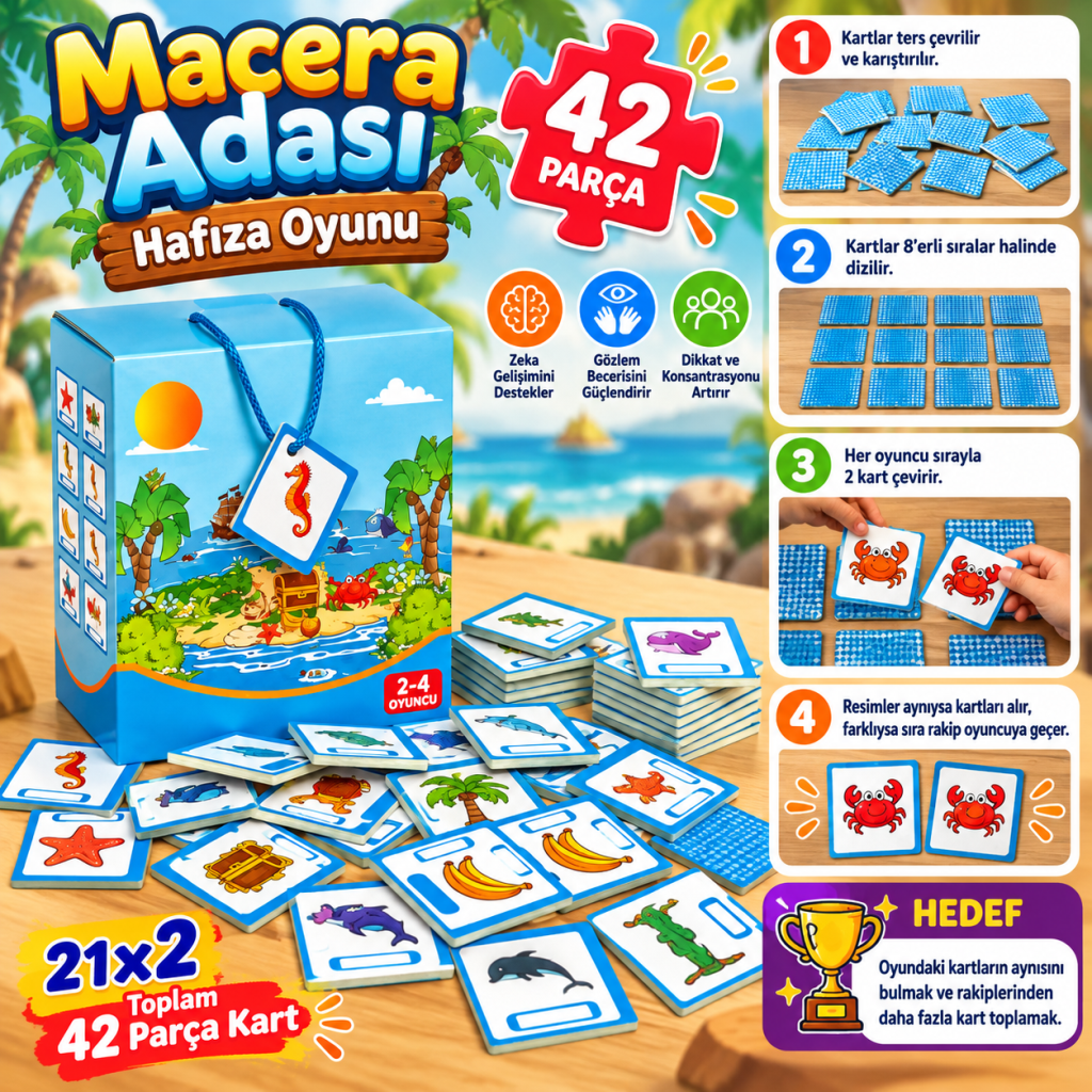 2112 Kutu Oyun Macera Adası Hafıza