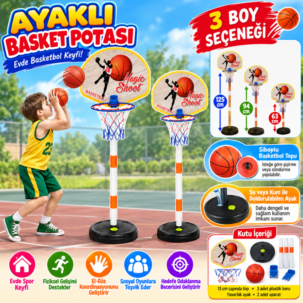 226 Ayaklı Basket Potası adet fiyatıdır