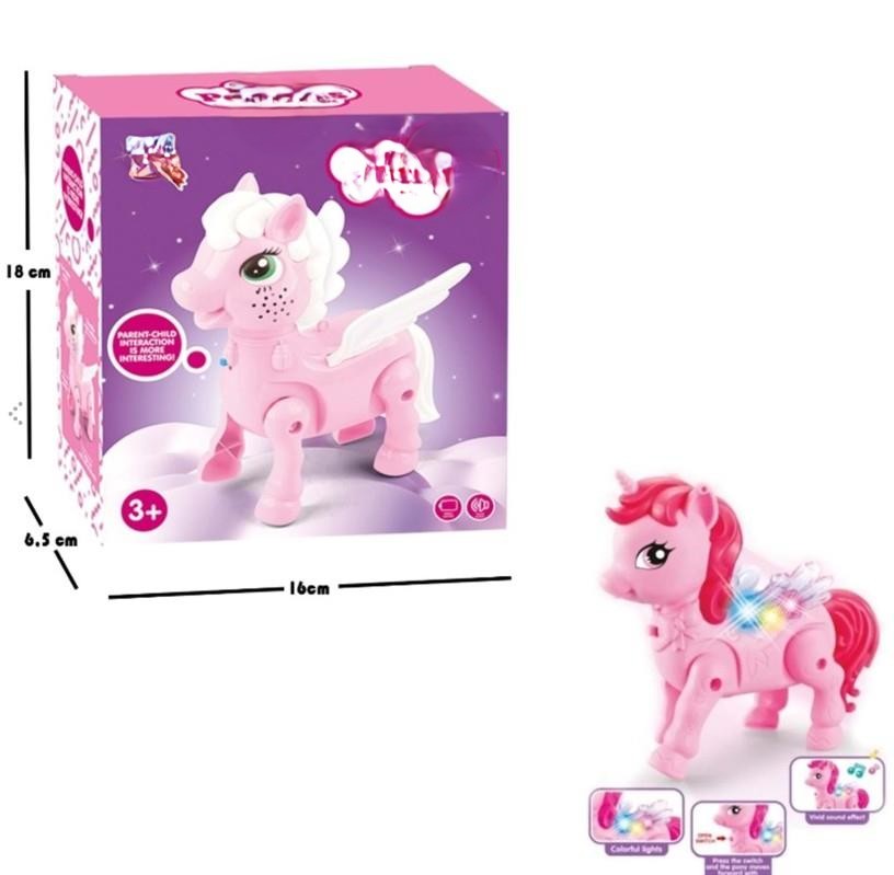 2570 YÜRÜYEN PİLLİ AT PEMBE