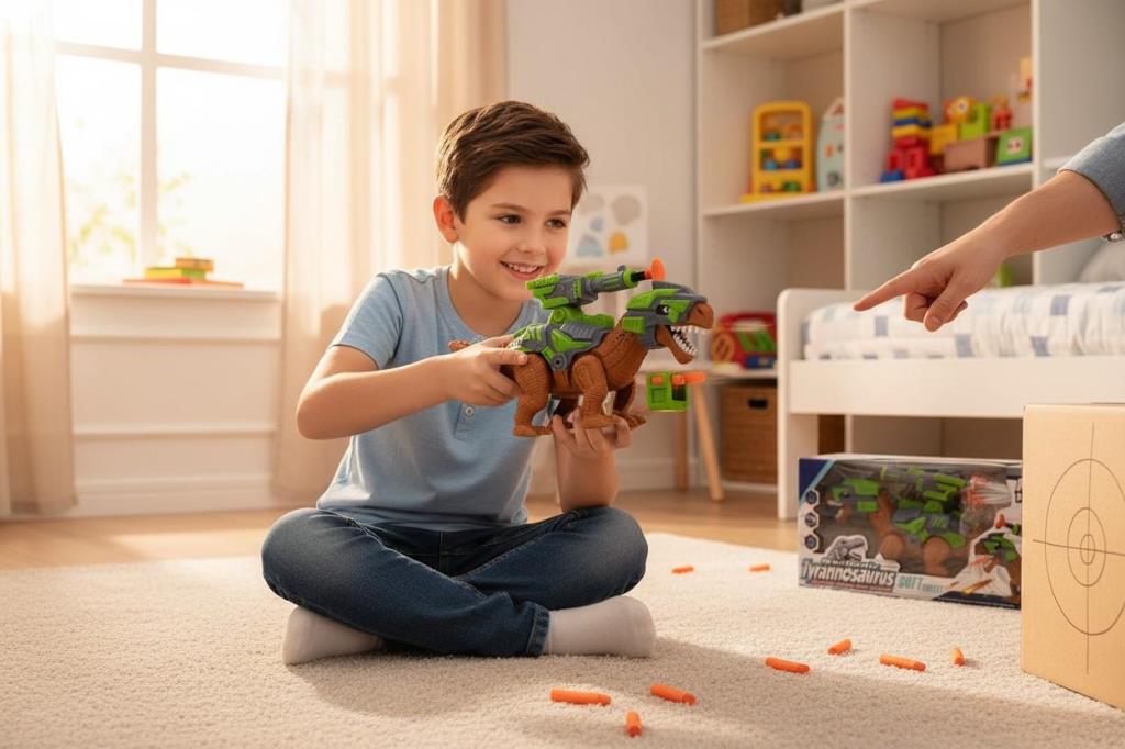 272-007ABC YÜRÜYEN OK ATAN IŞIKLI SESLİ OYUNCAK ROBOT