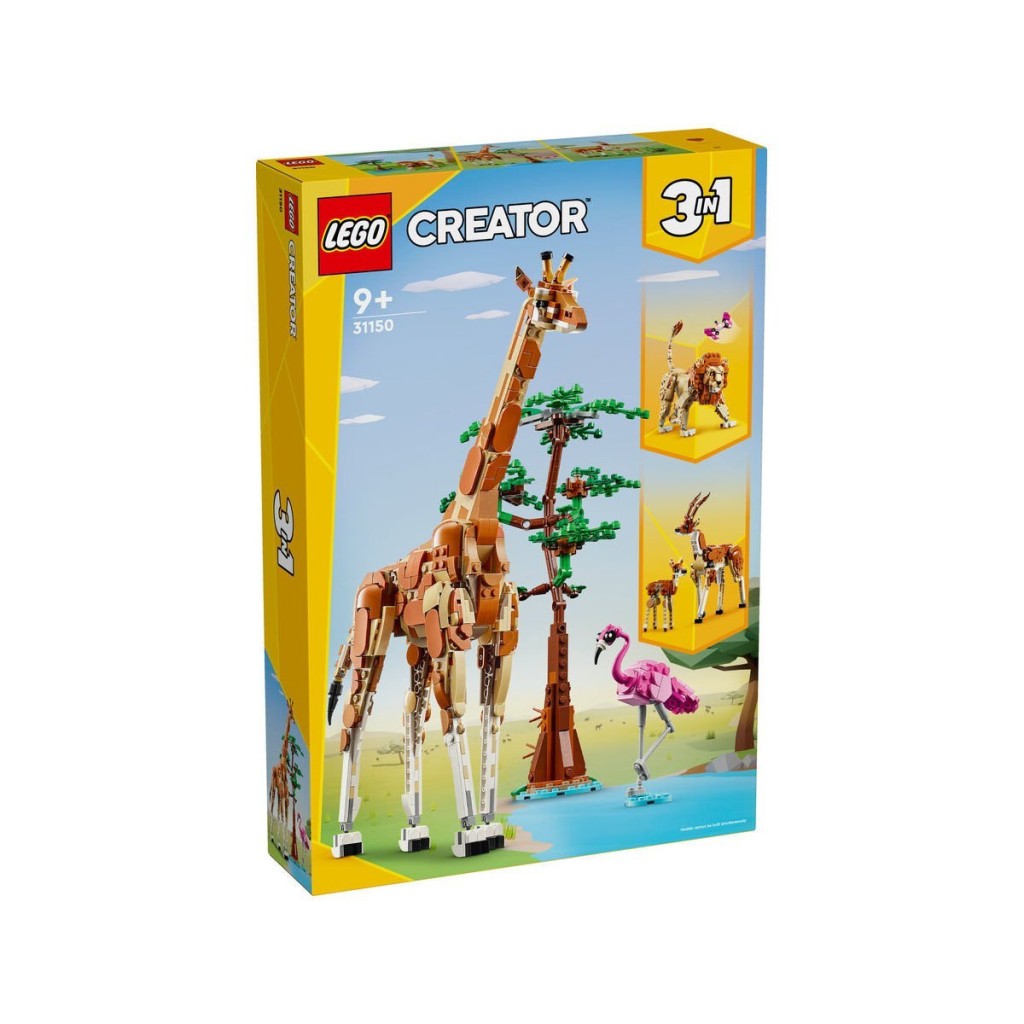 31150 ® Creator 3’ü1 arada Vahşi Safari Hayvanları 780 parça +9 yaş