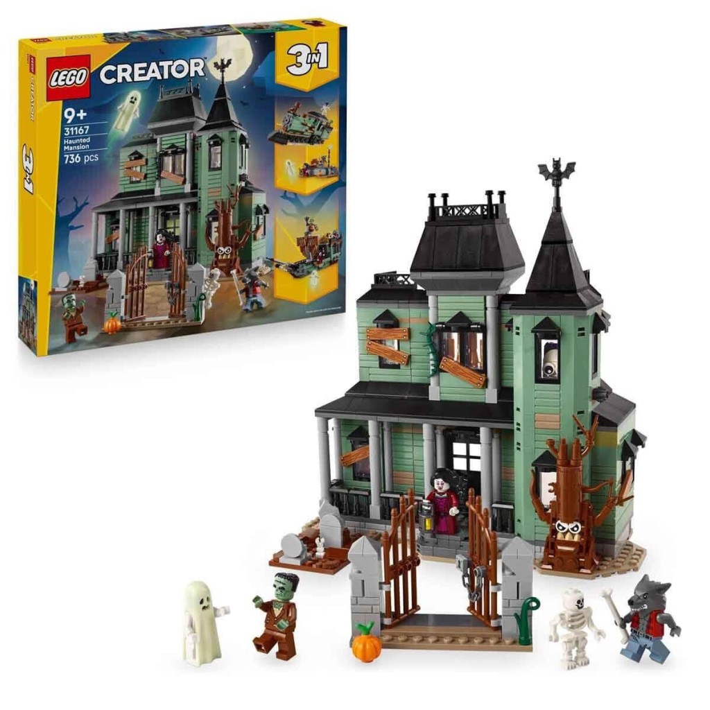 31167 Creator 3in1 - Hayaletli Köşk 736 parça +9 yaş