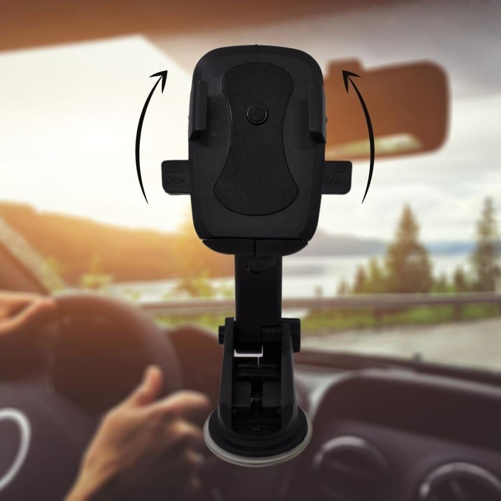 360 Derece Dönen Torpido Üstü Uzunluk Ayarlamalı Vantuzlu Teleskopik Araç Telefon Tutucu (adet fiyatıdır)