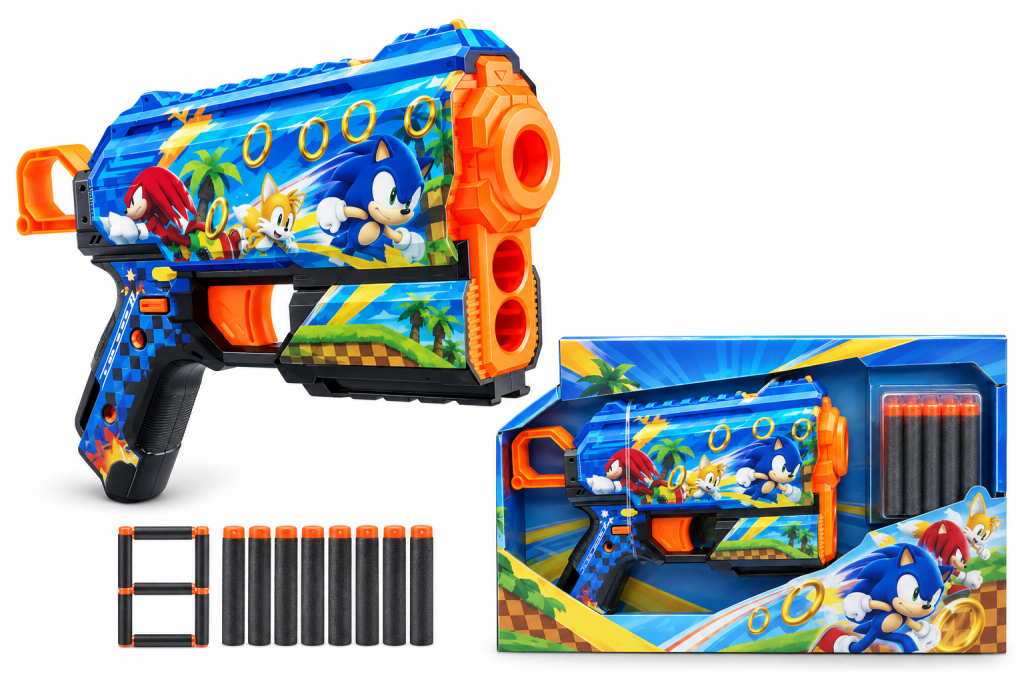 36648  Skins Flux Sonic The Hedgehog 8 Mer. Sünger Dart Atan S. 21 cm