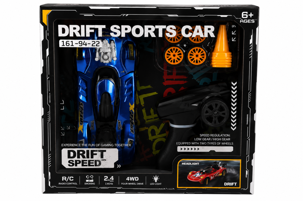 38046 2 4G Kontrol Duman Atan Yüksek Hızlı Yedek Drift Tekerli Araçlar