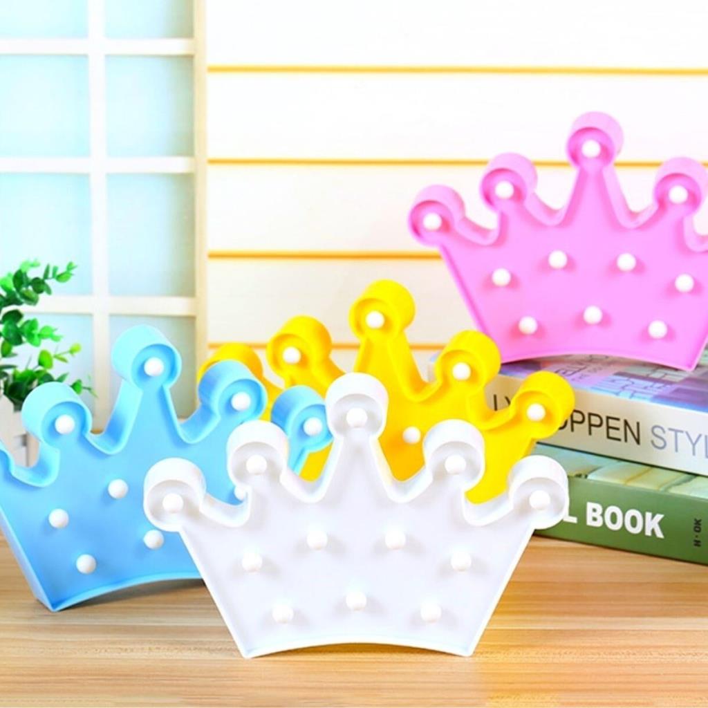 3D Dekoratif Pilli Kraliçe Tacı Model Led Masa ve Gece Lambası (adet fiyatıdır)