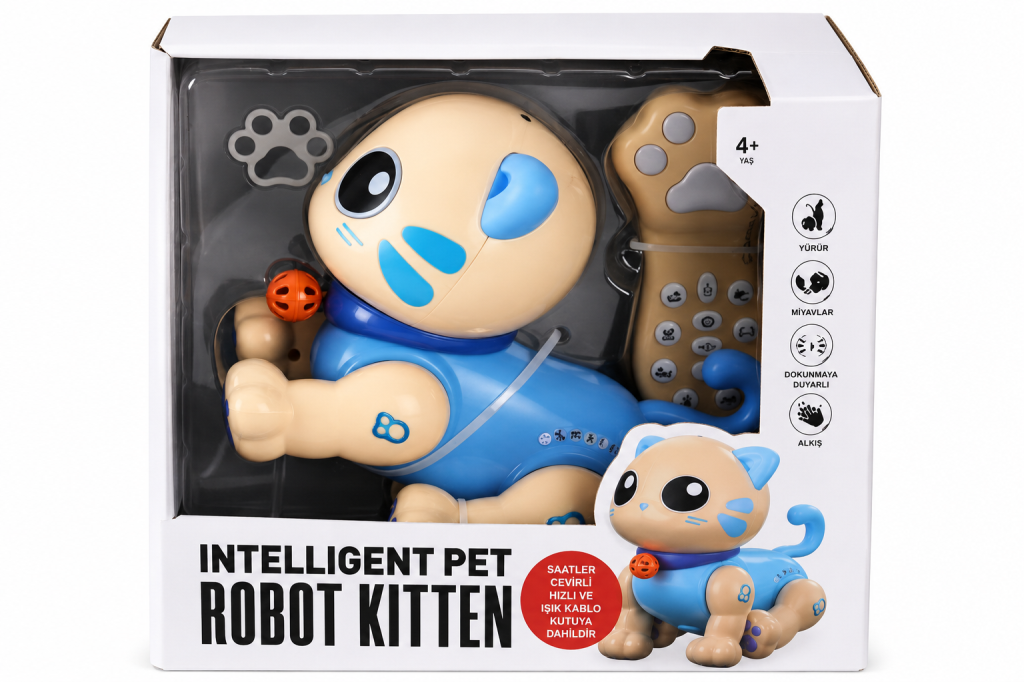 5135 ROBOT AKILLI KEDİ FF SESLİ 3 7 USB 2R