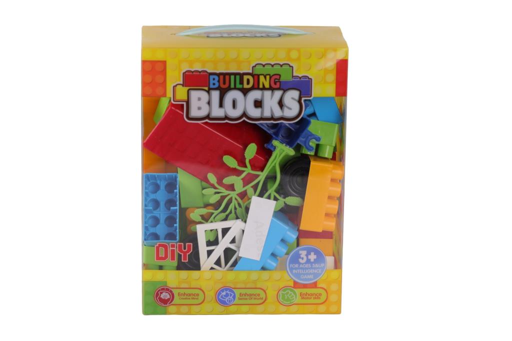 RENKLİ KUTUDA 55 PARÇA BLOK