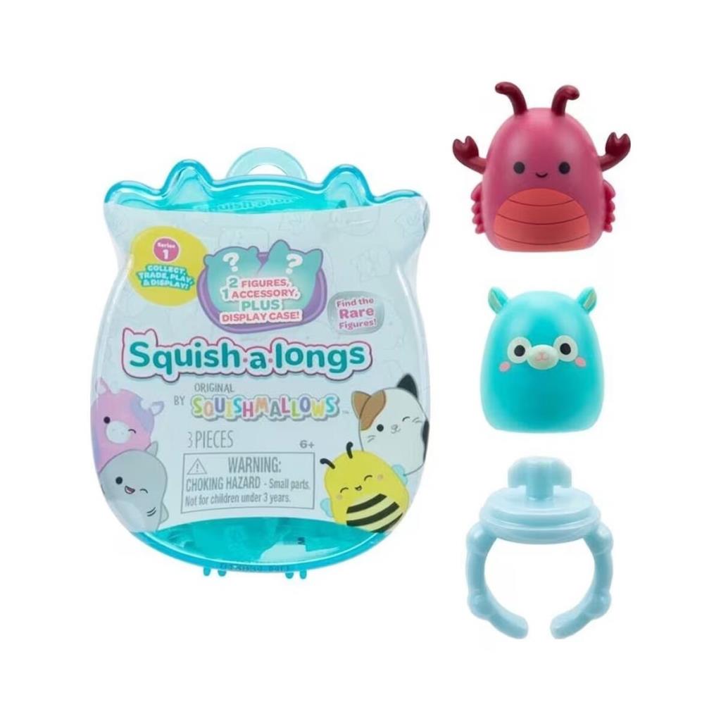 AL0001-1 Squish-a-longs 2 Figür + Yüzük Sürpriz Paket 24lü Display  Seri 1
