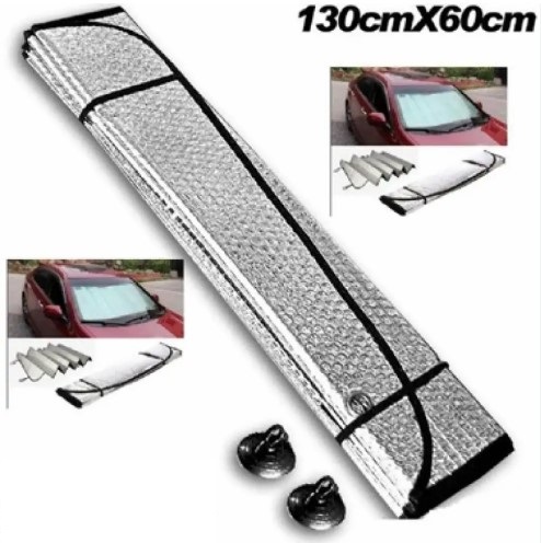Araba Ön Cam Güneşliği 130*60 cm Parlak