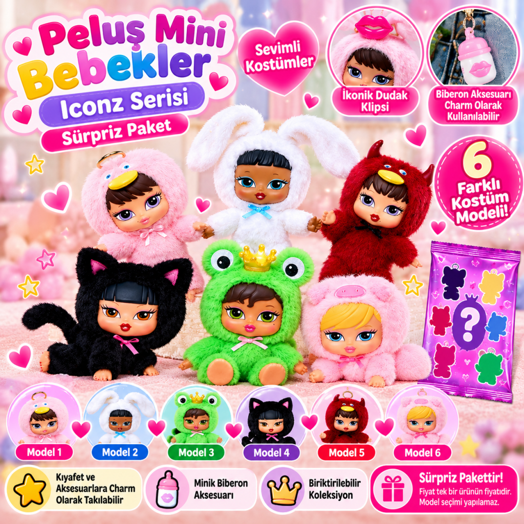 Bratziez Iconz Serisi Bebekleri Sürpriz Paket(ADET FİYATIDIR)