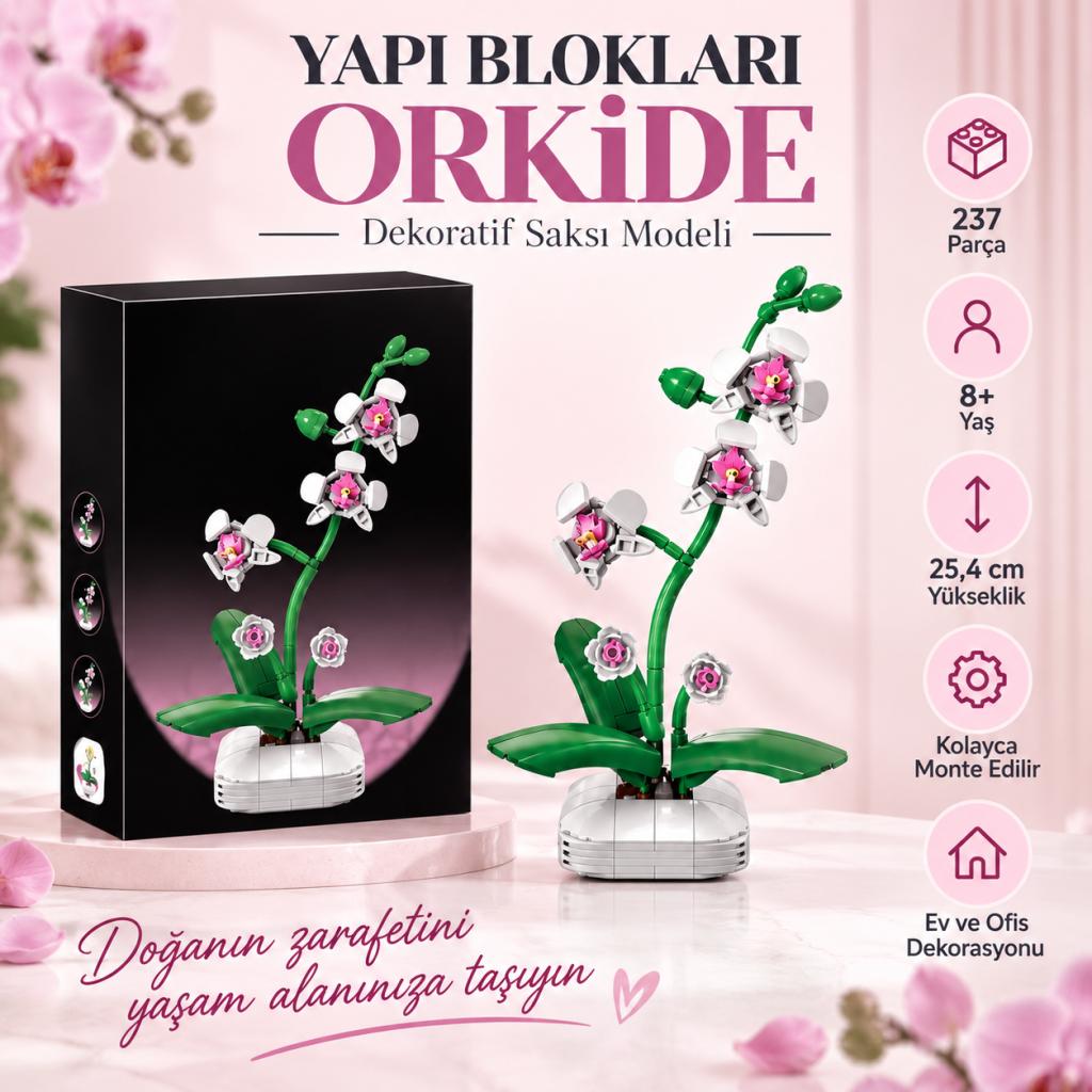 C59028W SAKSILI ORKİDE MODEL 237 PARÇA BLOCK OYUNCAK