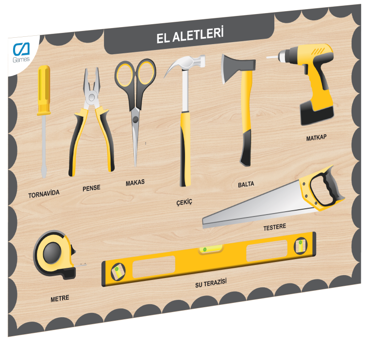 CAAHS-3210 Ahşap El Aletleri Bul-tak