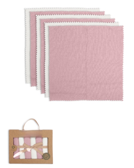 Colours Kutulu 6lı Penye Mendil 20x20 90161 Ekru Gül Kurusu