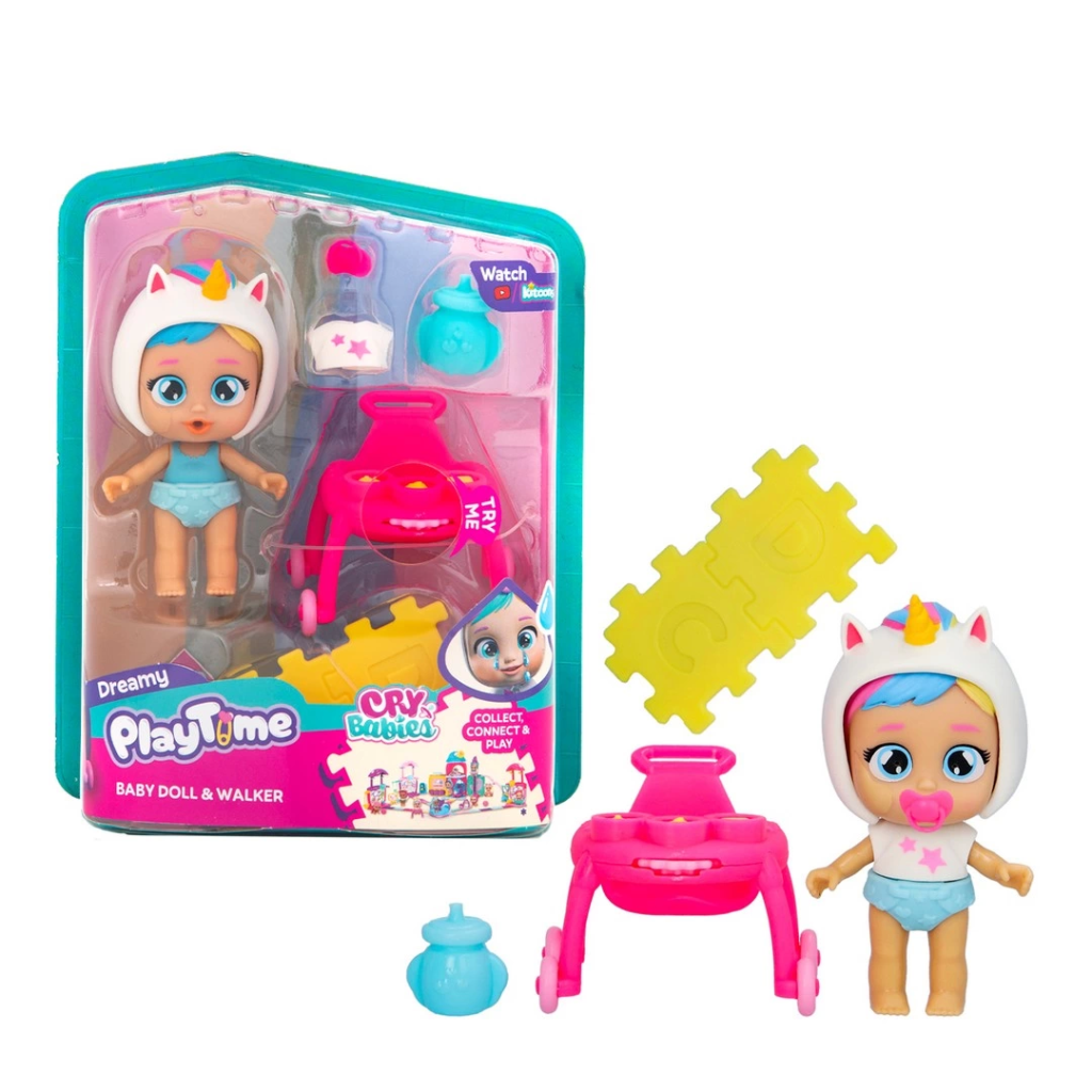 Cry Babies Play Time Mini Bebek ve Yürüteç