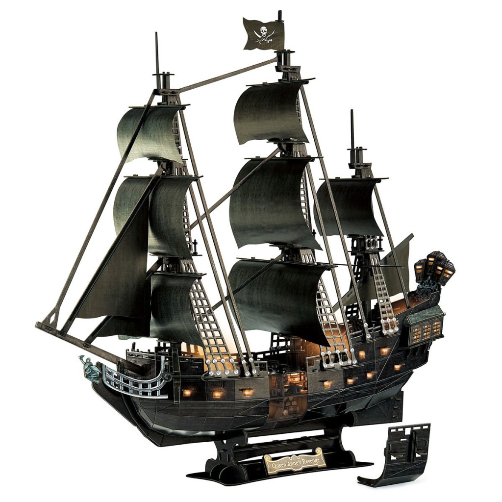 CubicFun Queen Anne's Revenge 3D Puzzle 293 Parça LED Işıklı
