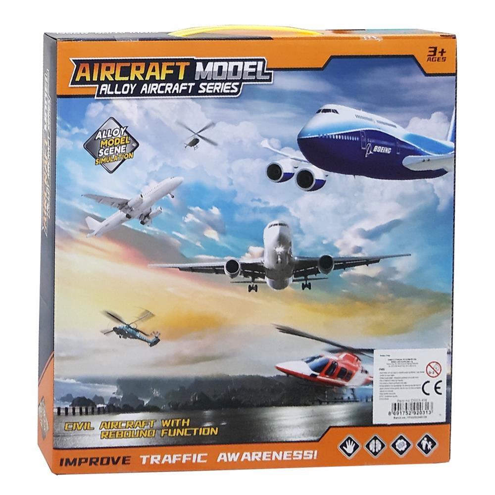 D003-4W Metal Uçak Helikopter-smt