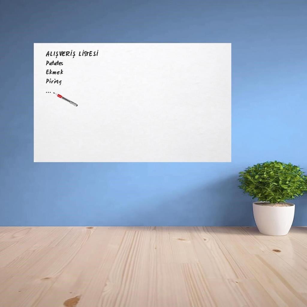 Ders Çalışma Yazı Tahtası Manyetik Duvar Stickerı 100x60 cm (adet fiyatıdır)