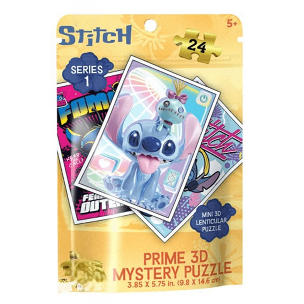 Stitch Seri 1 Prime 3D Mystery Puzzle 24 Parça