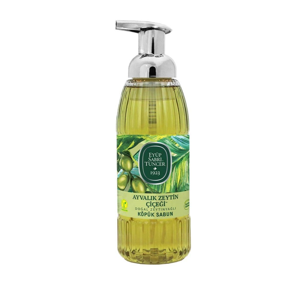 Doğal Zeytinyağlı Köpük Sabun 500 ml Ayvalık Zeytin Çiçeği