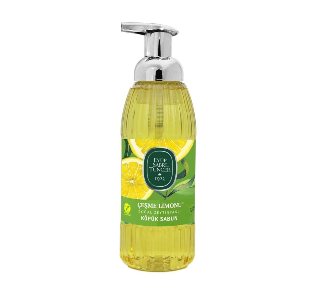Doğal Zeytinyağlı Köpük Sabun 500 ml Çeşme Limonu