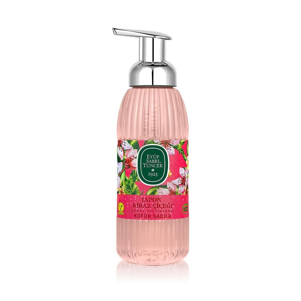 Doğal Zeytinyağlı Köpük Sabun 500 ml Japon Kirazı Çiçeği