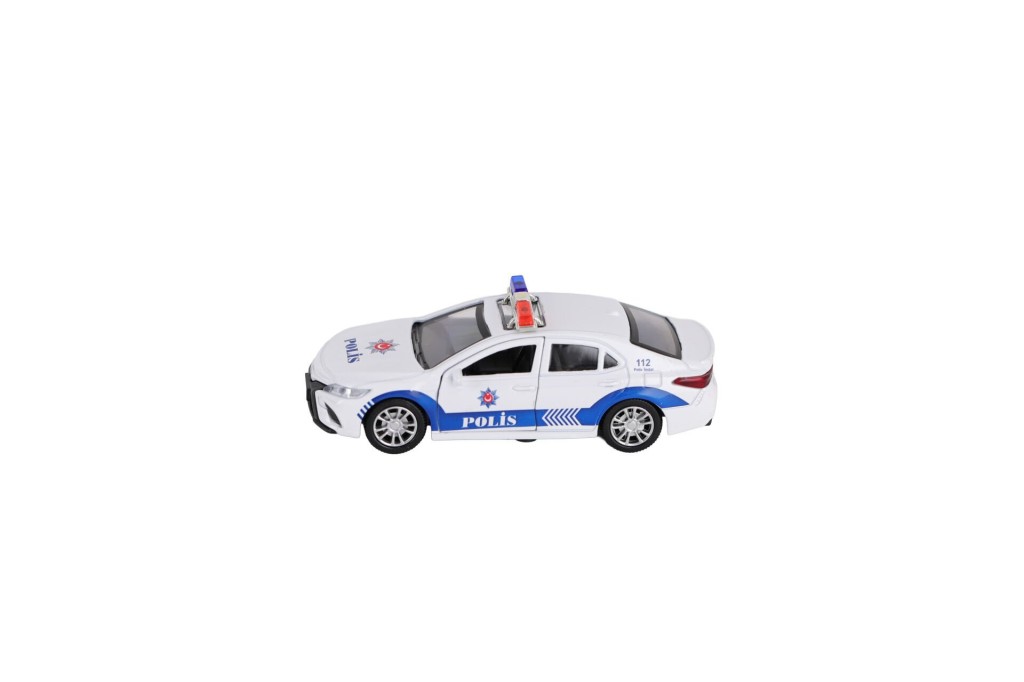 FY6238-12D Displayda Metal Çek Bırak Polis Arabası