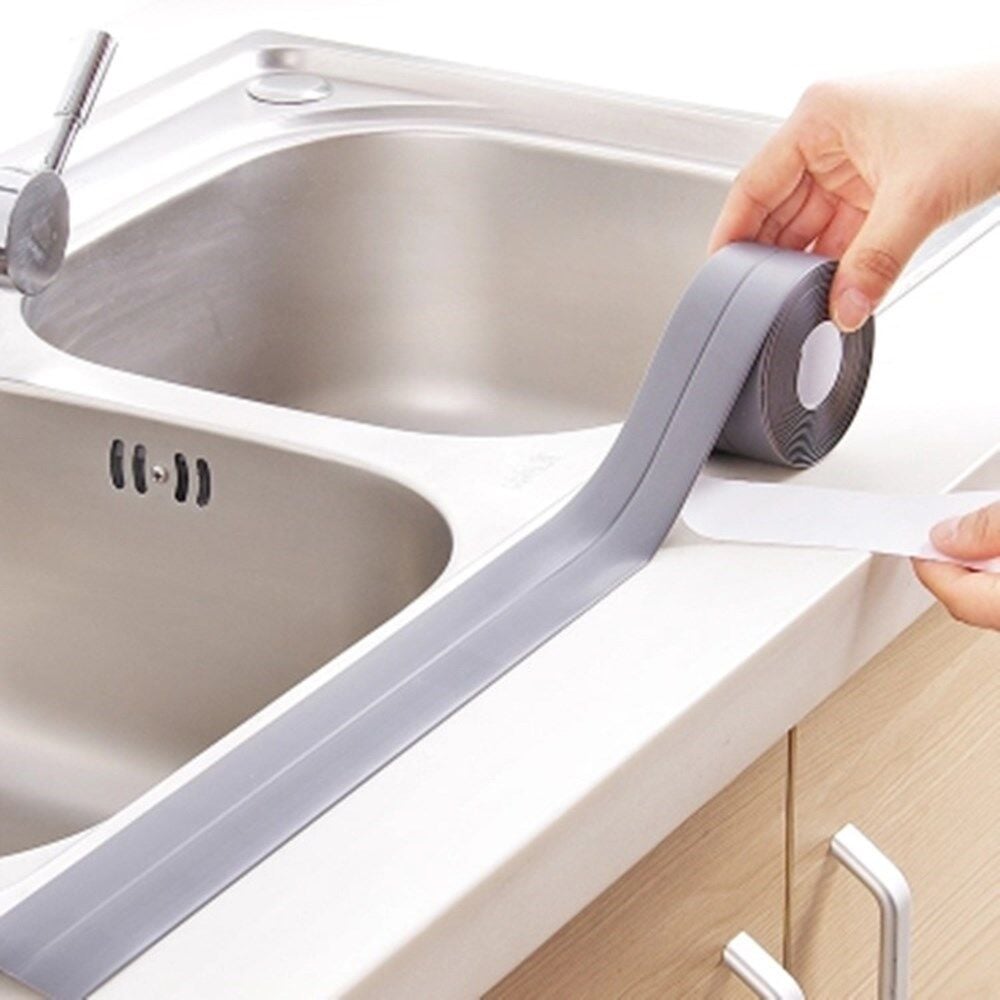 Gri Su Sızdırmaz Banyo Mutfak Lavabo Küvet İzolasyon Şerit Bant (adet fiyatıdır)