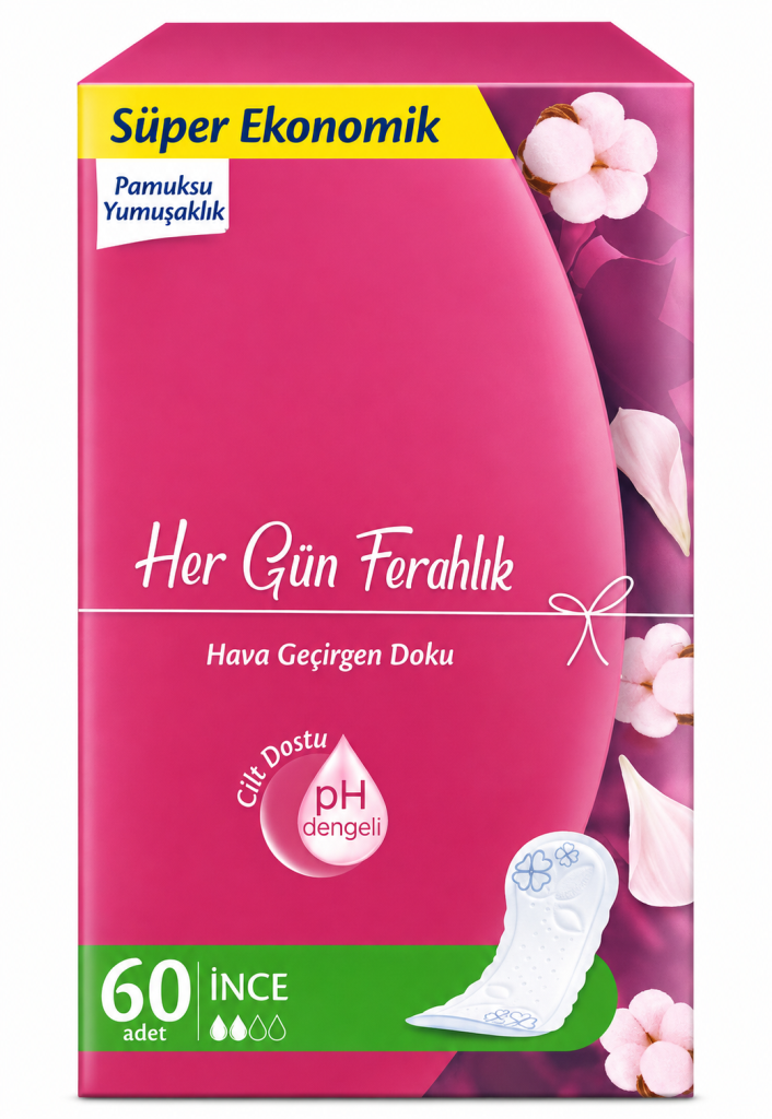 Her Gün Ferahlık Günlük Ped 60'lı