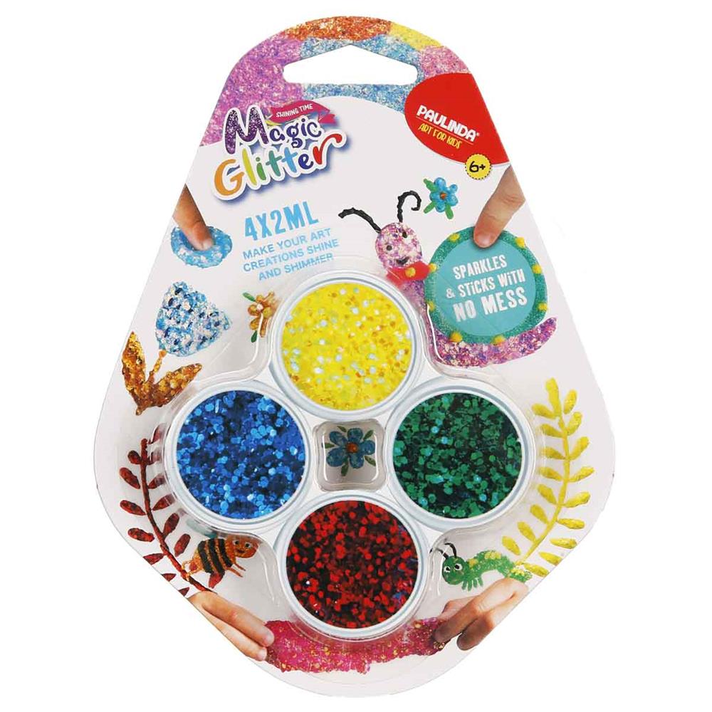 Hobi Set Magic Glitter 4X2ML Krtl