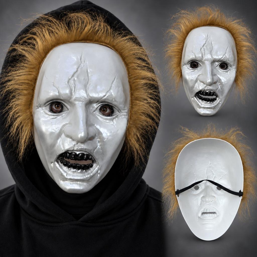 Kahve Saçlı Michael Myers Plastik Karakter Maskesi
