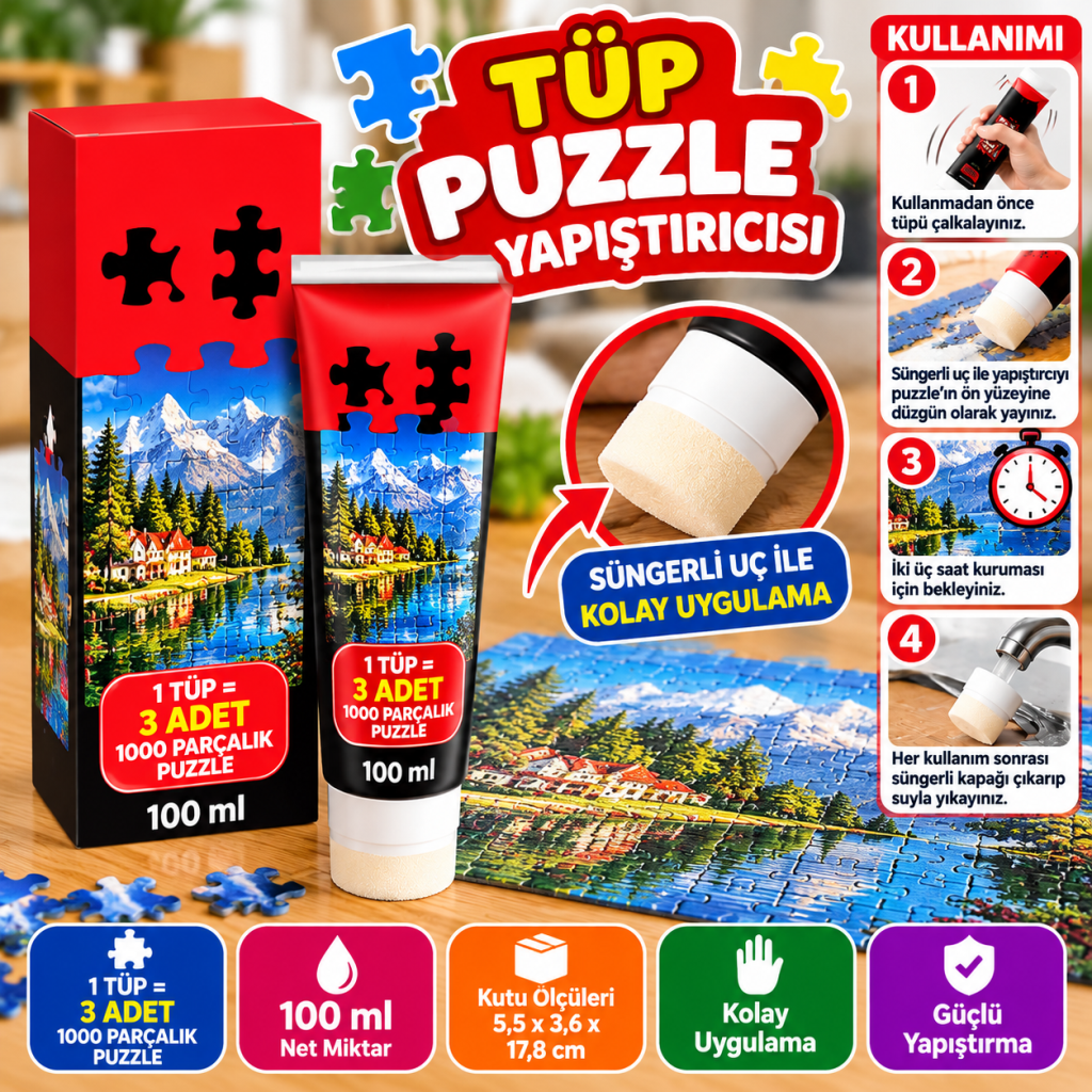 Puzzle Fix Tüp Puzzle Yapıştırıcısı