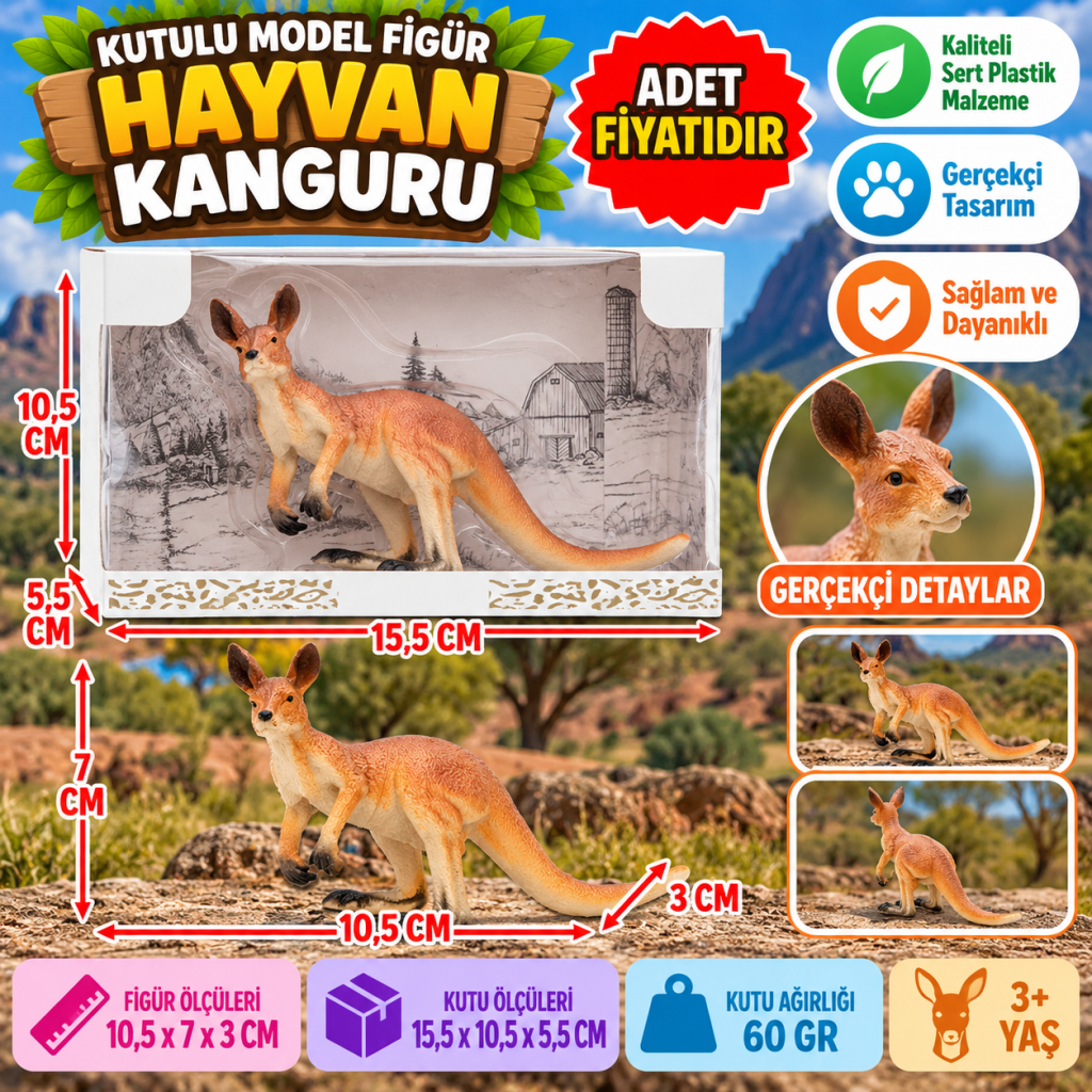 Kutulu Model Figür Hayvan Kutup Ayısı (adet fiyatıdır)