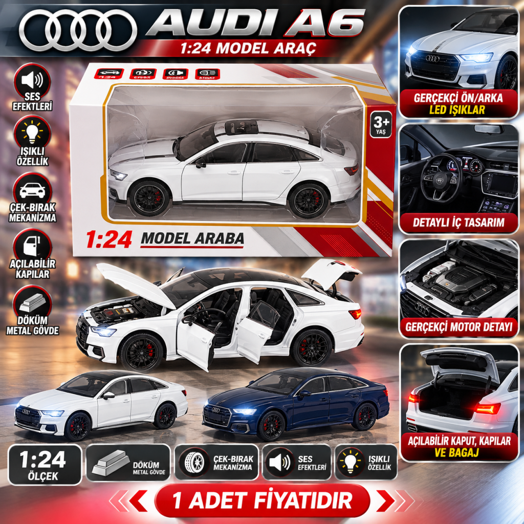 KZL-M347-1 KUT 1 24 AUDI A6 - 24  (adet fiyatıdır)