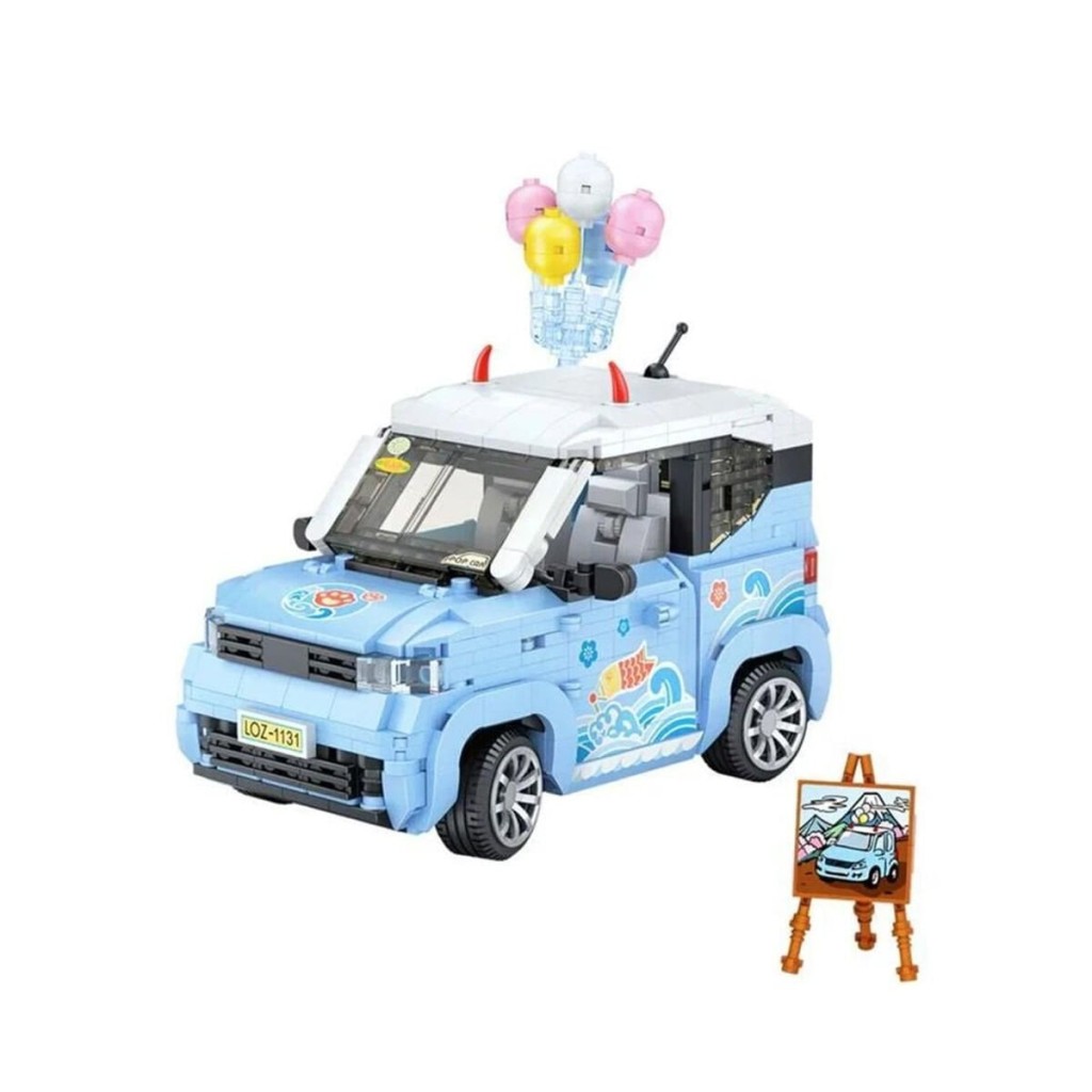 LZ-1131  BALON ARABASI MAVİ 875 PARÇA BLOCK OYUNCAK