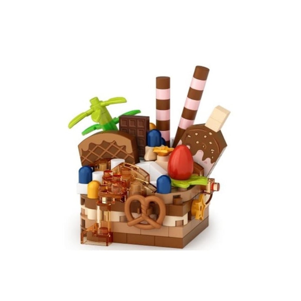 LZ-8642 ÇİKOLATALI PASTA 160 PARÇA BLOCK OYUNCAK-MİNİ POŞET