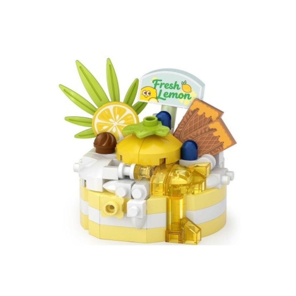 LZ-8643 LİMONLU PASTA 160 PARÇA BLOCK OYUNCAK-MİNİ POŞET
