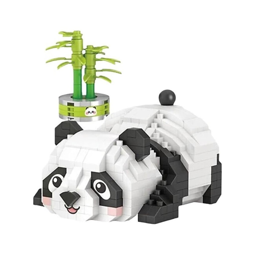LZ-8804 Dinlenen Panda 340 Parça Block Oyuncak