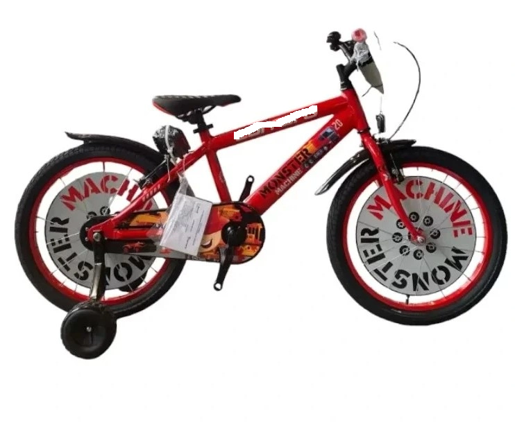 Monster 20 Jant Alüminyum Çocuk Bisikleti Kırmızı-Gri-Siyah-Kırmızı
