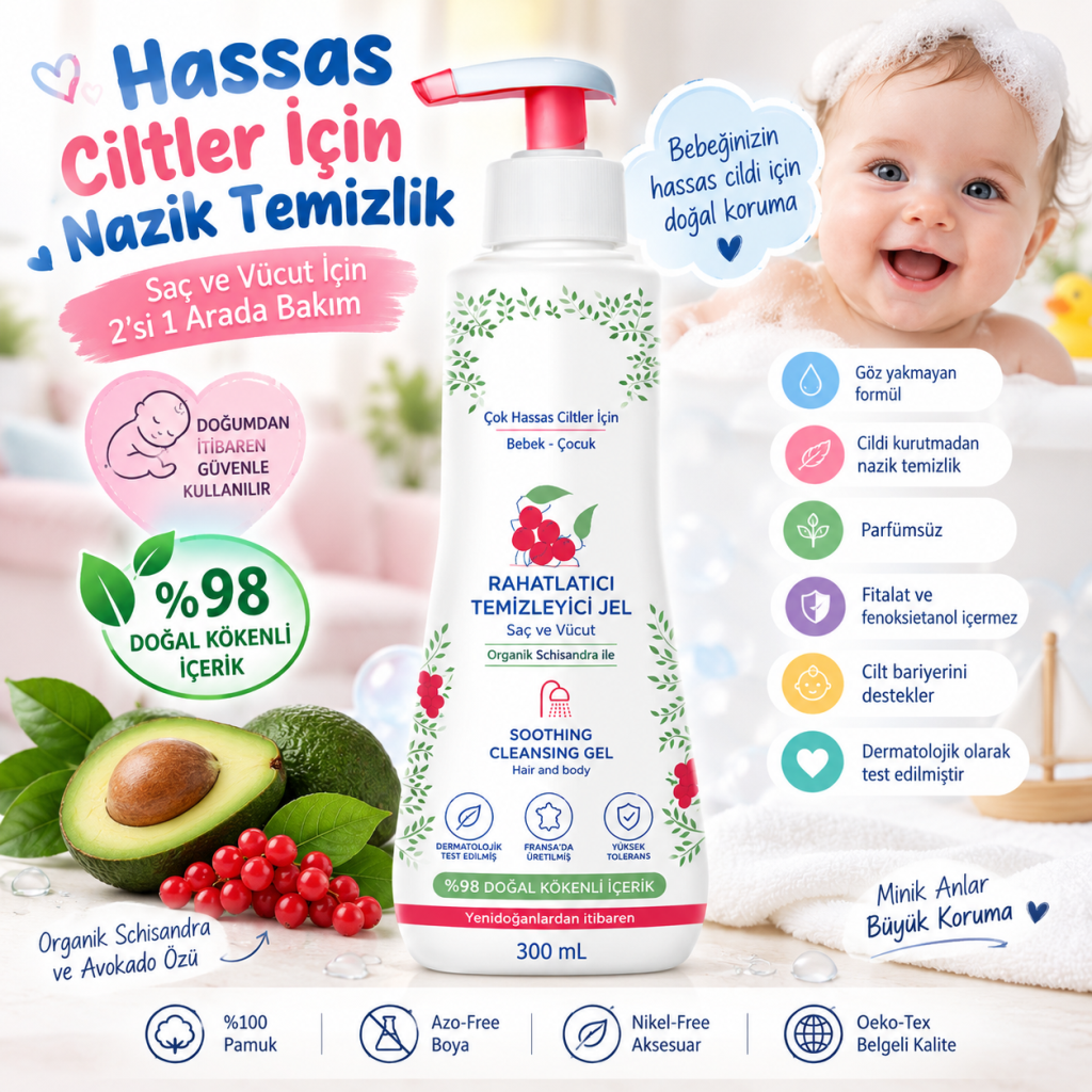 Soothing Çok Hassas Ciltler İçin Rahatlatıcı Şampuan 300 ml