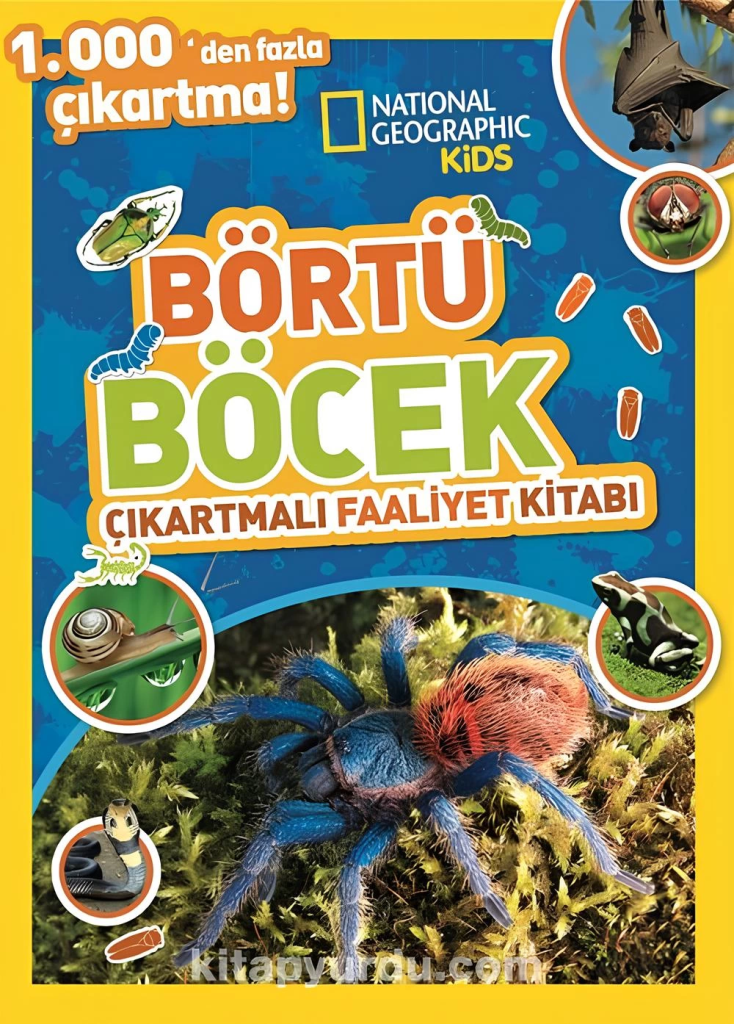 National Geographic Kids Börtü Böcek Çıkartmali Aktivite Kitabı