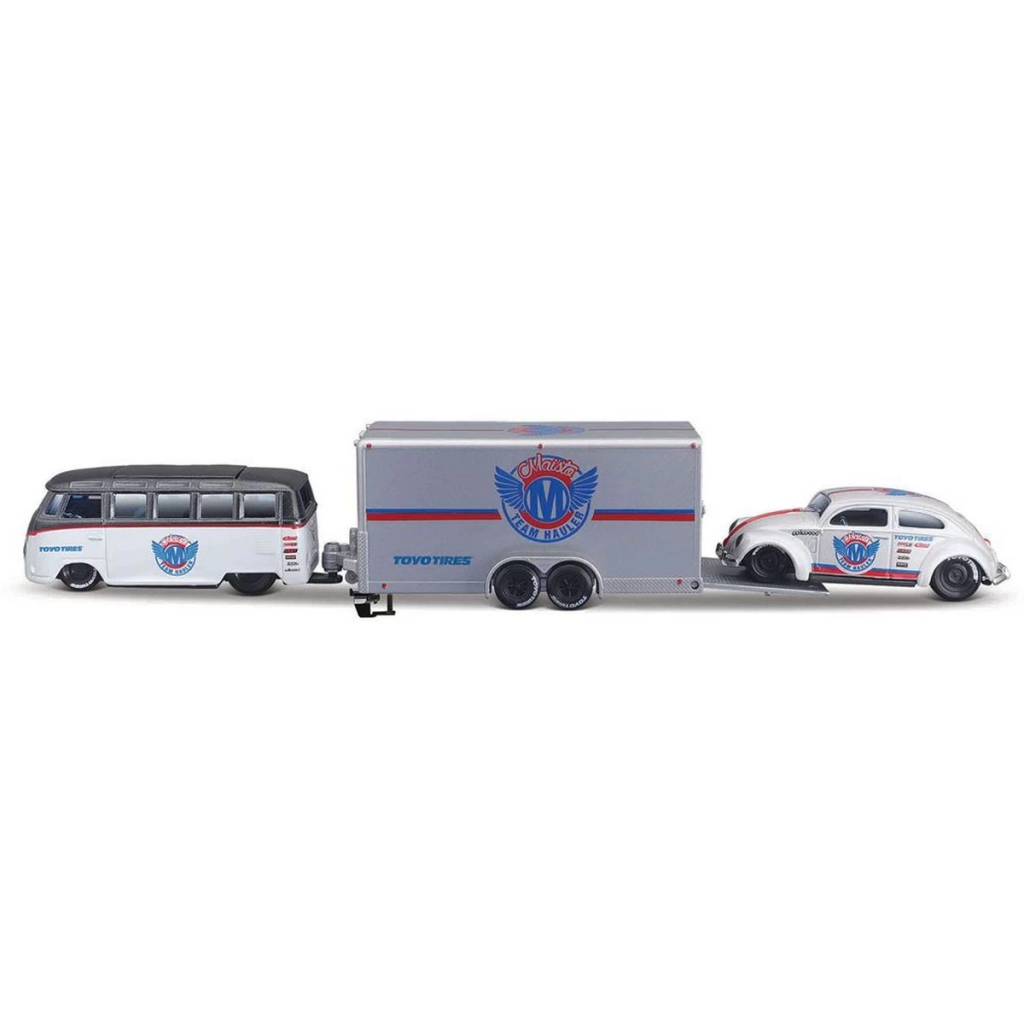 NessiWorld 1/64 Design Seri Yarış Takımı Römork ve Araç Set