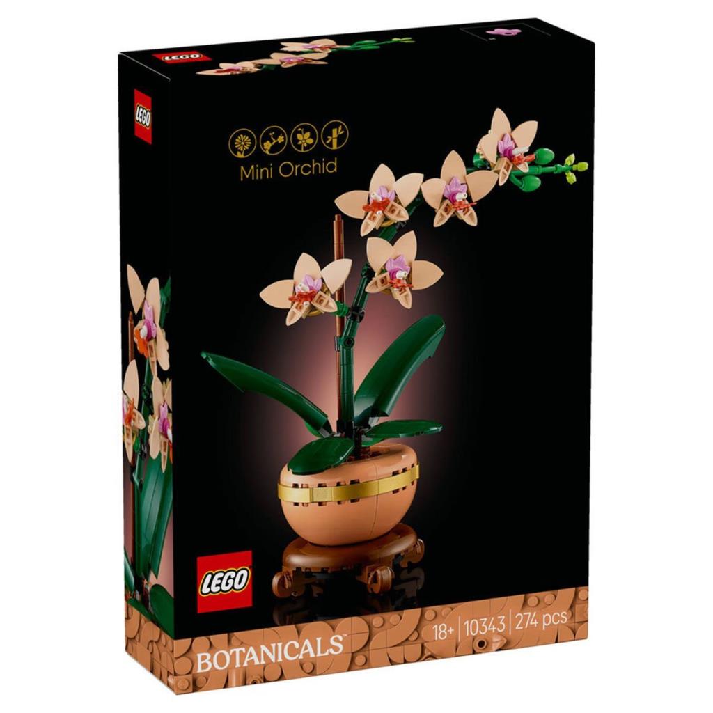Nessiworld 10343 Lego iconic Botanicals Mini Orkide 274 parça +18 yaş