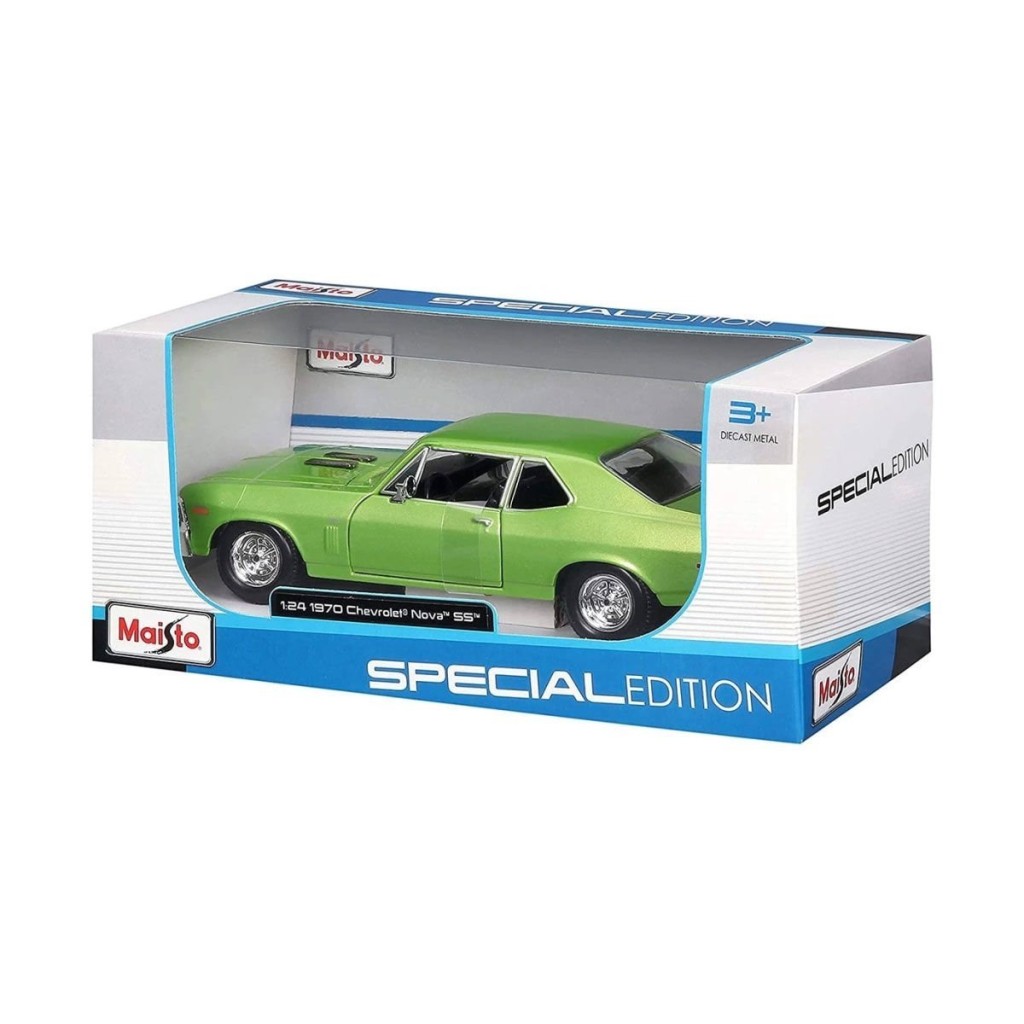 NessiWorld 31262 1:24 NessiWorld Chevrolet Nova Ss 1970 Model Araba -Necotoys