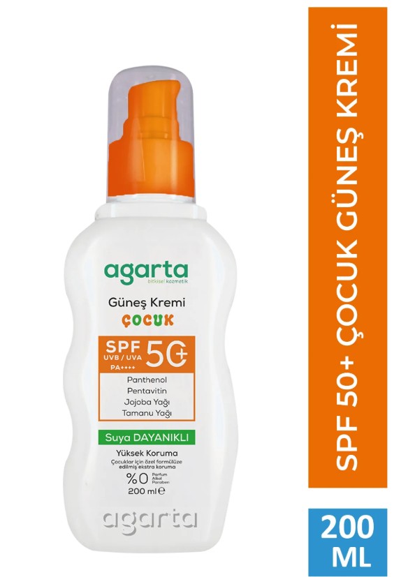 Doğal Güneş Kremi Çocuk 50 SPF 200 ml