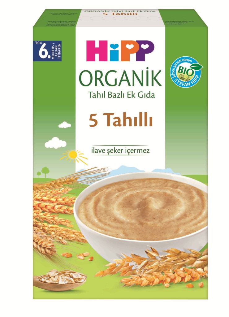 Organik 5 Tahıllı Tahıl Bazlı Kaşık Maması 200 Gr