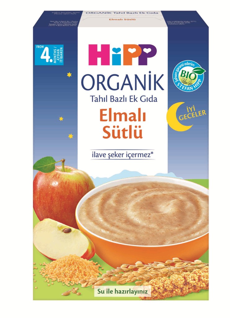 Organik İyi Geceler Elmalı Sütlü Tahıl Bazlı Ek Gıda 250 Gr