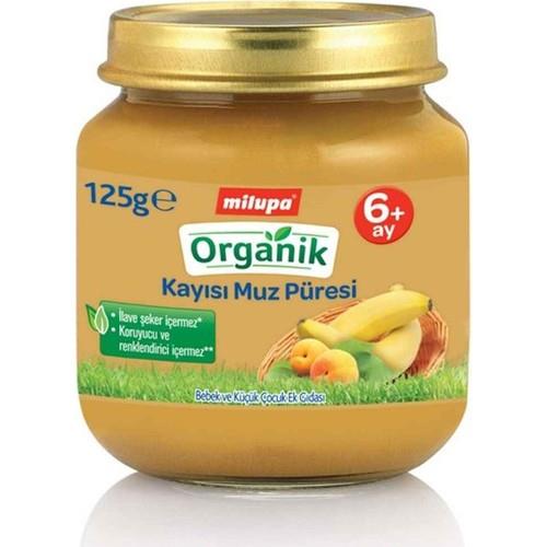 Organik Kayısı Muz Püresi Kavanoz Maması 125 Gr