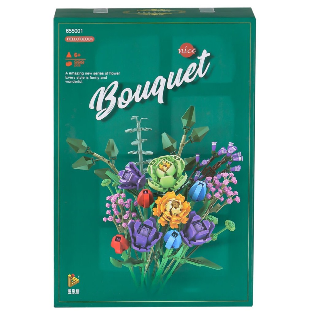 P655001 Panlos Çiçek Buketi 999 Parça Blok Seti -Vagon life